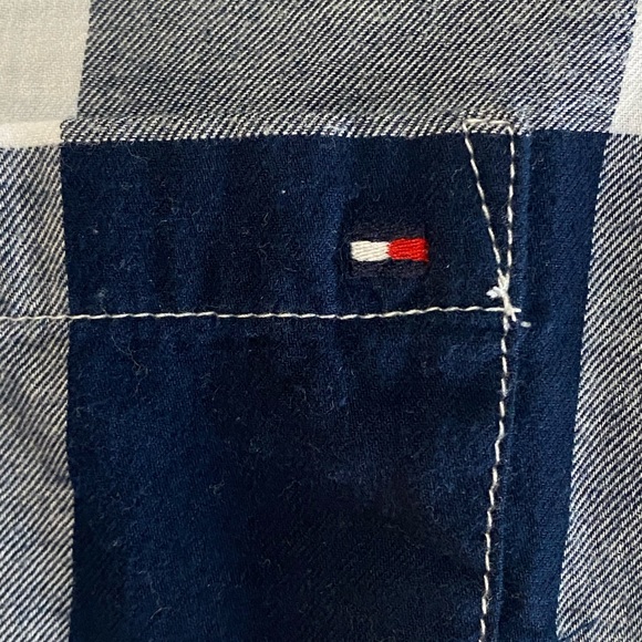Tommy Hilfiger Navy Buffalo Plaid Shirt - Picture 4 of 6